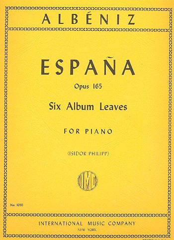 Espana op.165 6 Album Leaves  for piano  