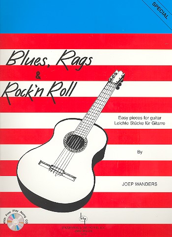 Blues Rags and Rock'n'Roll (+Online Audio)  Easy pieces for guitar  