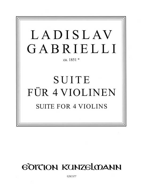 Suite&nbsp;&nbsp;für 4 Violinen&nbsp;&nbsp;Stimmen