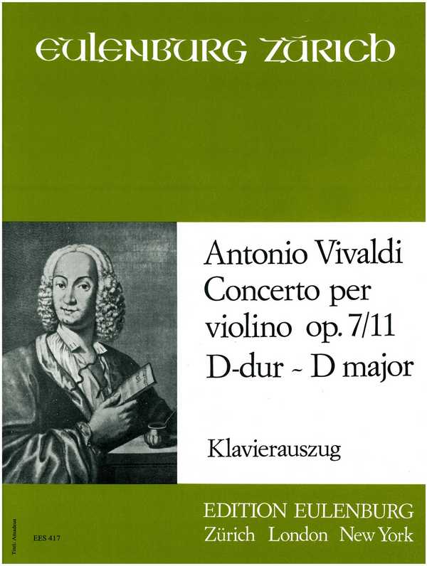 Konzert D-Dur op.7,11&nbsp;&nbsp;für Violine und Orchester&nbsp;&nbsp;für Violine und Klavier