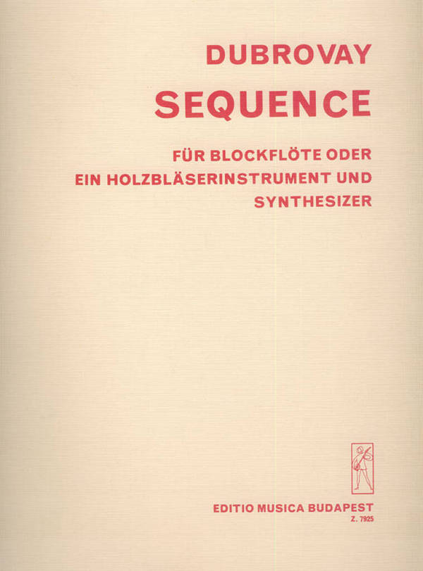 Sequence für Blockflöte oder  ein Holzblasinstrument und Synthesizer  