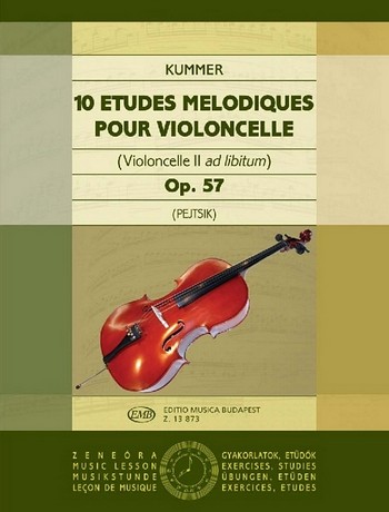 10 études mélodiques op.57  pour violoncelle (vc 2 ad lib.)  