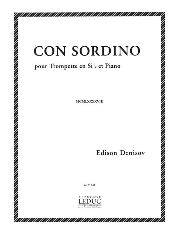 Con sordino  pour trompette et piano  