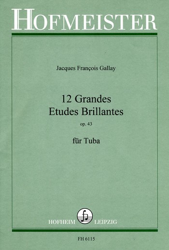12 grandes études brillantes op.43  für Tuba  
