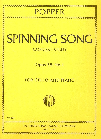 Spinning Song op.55,1 Concert study&nbsp;&nbsp;for cello and piano&nbsp;&nbsp;