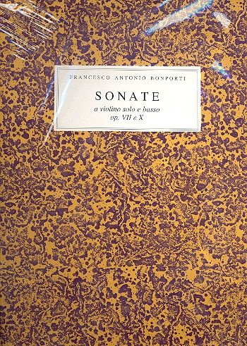 Sonate op.7 e op.10 a violino solo  e basso  Facsimile