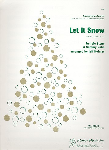 Let it snow for&nbsp;&nbsp;4 saxophones (AATB)&nbsp;&nbsp;score and parts