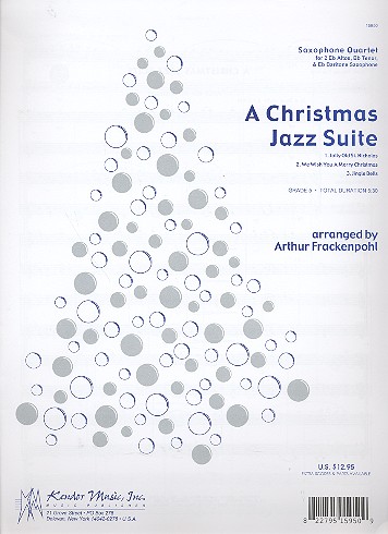 A Christmas Jazz Suite  for 4 saxophones (AATB)  score and parts