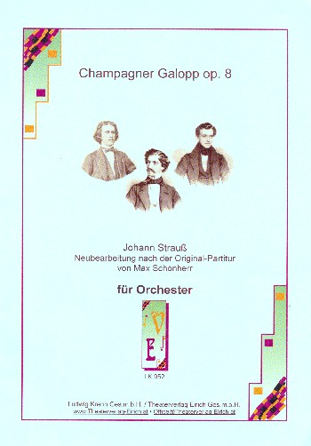 Champagner-Galopp op.8  für Orchster (Salonorchester)  Direktion und Stimmen (3/3/2/2/1)