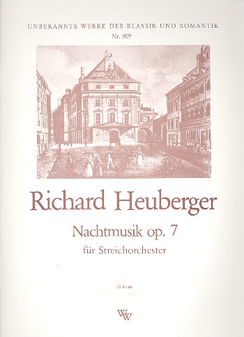 Nachtmusik op.7 für  Streichorchester  Partitur