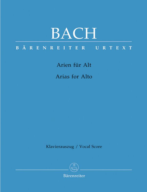Das Arienbuch - Arien aus den Kantaten&nbsp;&nbsp;für Alt und Klavier (dt/en)&nbsp;&nbsp;mit deutschem Begleitheft