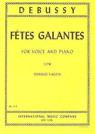 Fetes galantes vol.1  for low voice and piano (fr)  