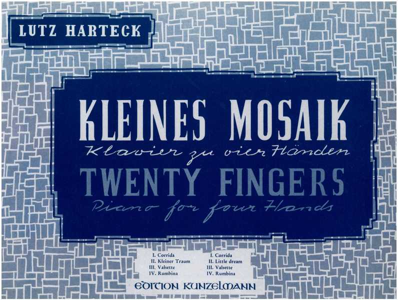 Kleines Mosaik&nbsp;&nbsp;für Klavier zu 4 Händen&nbsp;&nbsp;