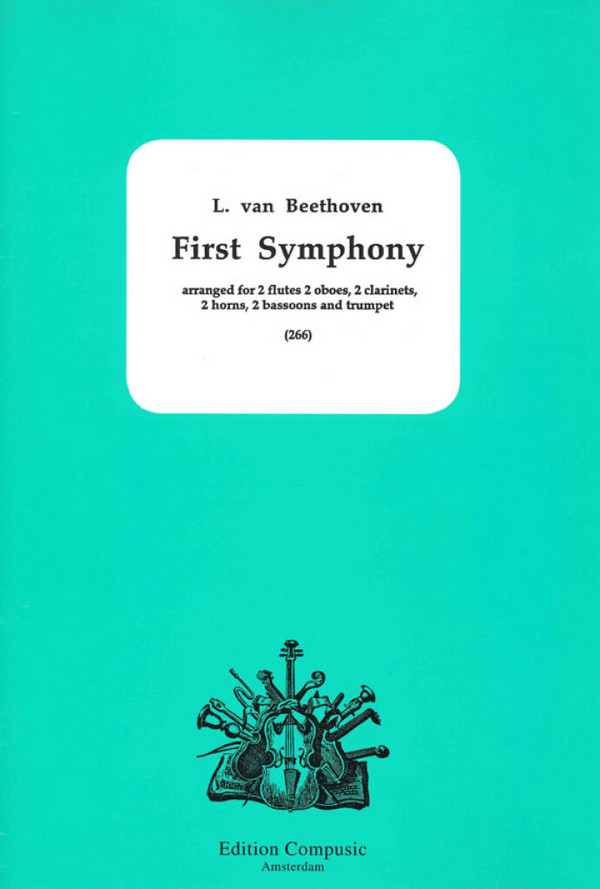 Symphony no.1 for 2 flutes, 2 oboes,&nbsp;&nbsp;2 clarinets, 2 horns, 2 bassoons and trumpet&nbsp;&nbsp;score and parts