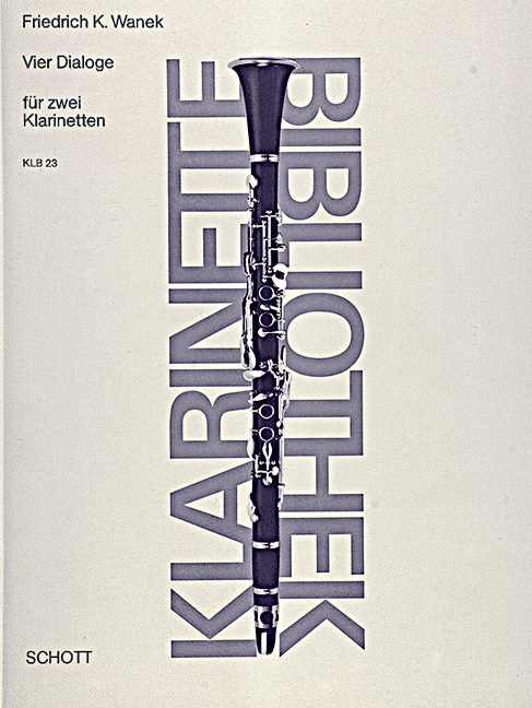 4 Dialoge  für 2 Klarinetten  Spielpartitur