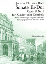 Sonate Es-Dur op.17,3&nbsp;&nbsp;für Klavier (Cembalo)&nbsp;&nbsp;
