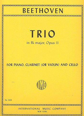 Trio B flat major op.11&nbsp;&nbsp;for piano, clarinet (violin) and cello&nbsp;&nbsp;parts