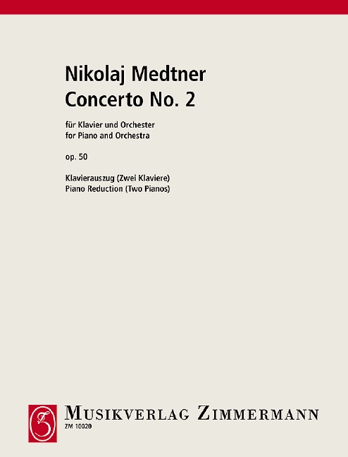 Concerto Nr.2 op.50  für Klavier und Orchester  Klavierauszug für 2 Klaviere