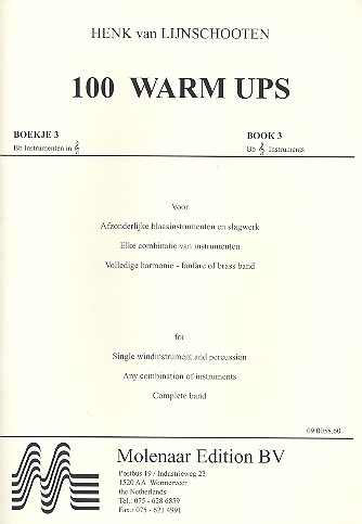 100 WARM UPS VOL.3 FOR Bb INSTRU-&nbsp;&nbsp;MENTS&nbsp;&nbsp;