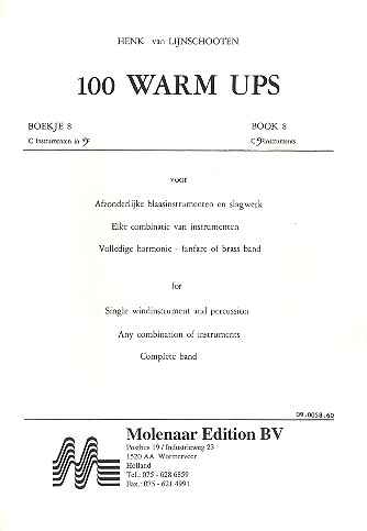 100 warm ups vol.8 for C bass  instruments  