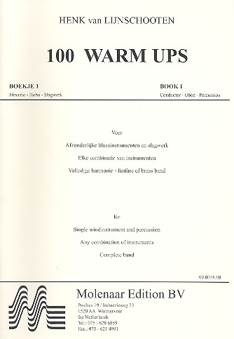 100 WARM UPS VOL.1 CONDUCTOR  (OBOE, PERCUSSION)  