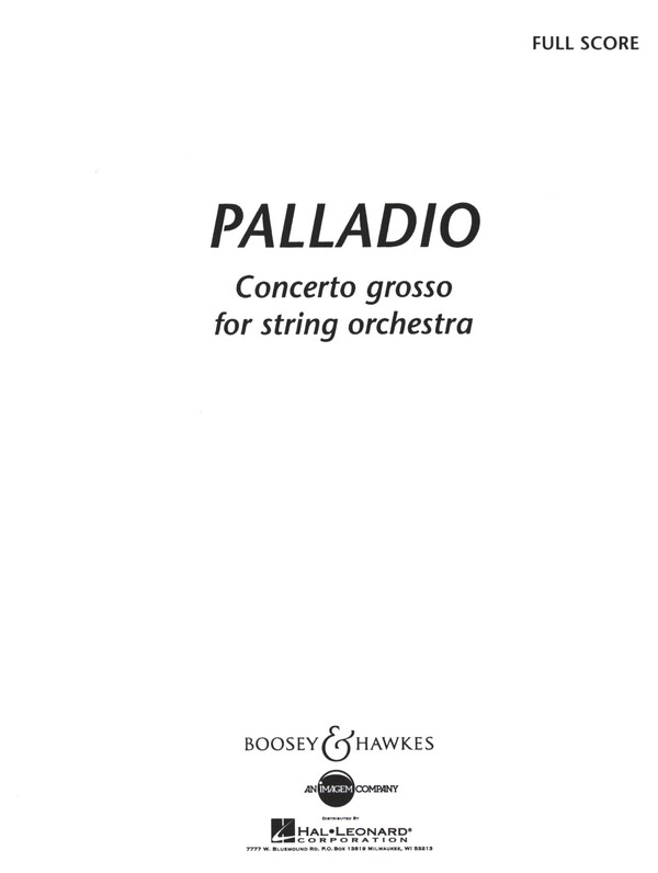 Palladio  für Streichorchester  Partitur