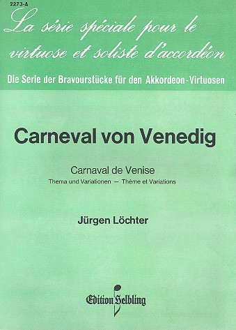Carneval von Venedig Thema und  Variationen für Akkordeon  