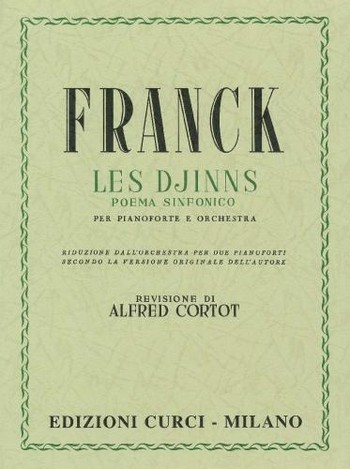 Les Djinns  per pianoforte e orchestra  riduzione per 2 pianoforti