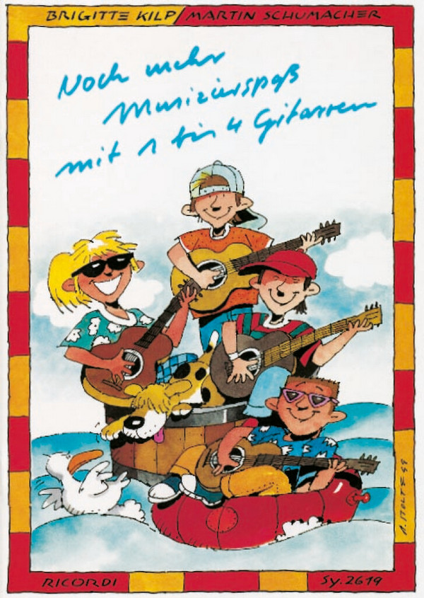 Noch mehr Musizierspass mit 1-4&nbsp;&nbsp;Gitarren&nbsp;&nbsp;Spielpartitur