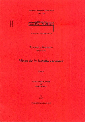 Missa de la batalla escoutez  for mixed chorus a cappella  score