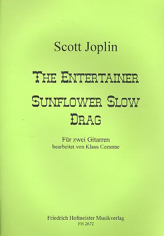 The Entertainer  und  Sunflower&nbsp;&nbsp;slow Rag für 2 Gitarren&nbsp;&nbsp;