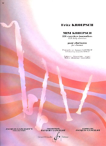 Mini Kroepsch vol.1 (elementaire - moyen)  pour clarinette  