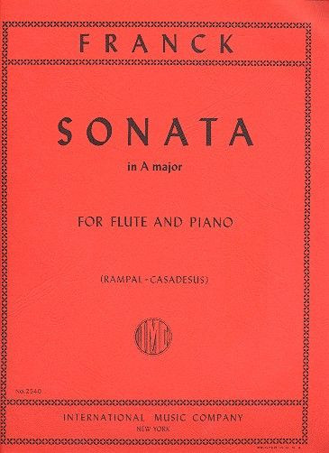 Sonata A major  for flute and piano  