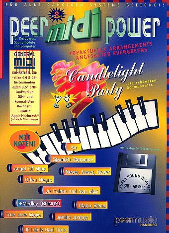 Candlelight Party: für Keyboards,  Sound-Module und Computer  Noten und Mididisc