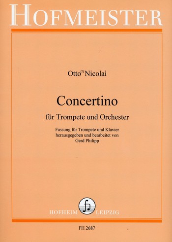 Concertino für Trompete und Orchester  für Trompete und Klavier  
