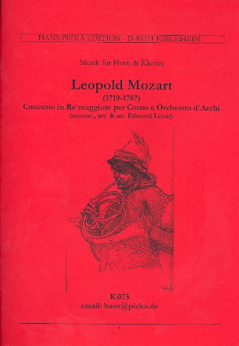 Konzert D-Dur für Horn  und Orchester für  Horn in D und Klavier