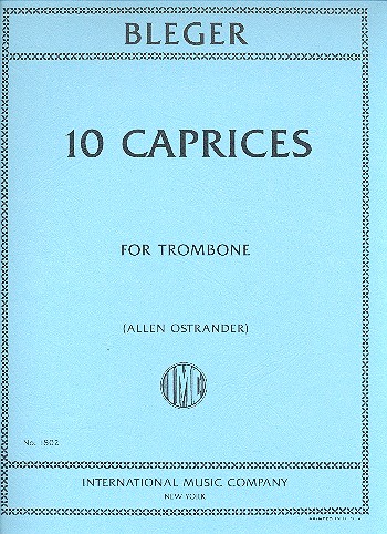 10 Caprices  for trombone  
