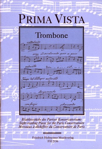 Prima vista für Posaune und Klavier&nbsp;&nbsp;&nbsp;&nbsp;