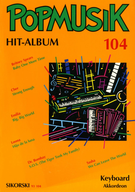 POPMUSIK HIT-ALBUM BAND 104 FUER&nbsp;&nbsp;KEYBOARD / AKKORDEON&nbsp;&nbsp;KULA, RICHARD, ED.