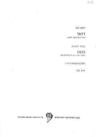  Joseph Tal - Duo for trombone and harp