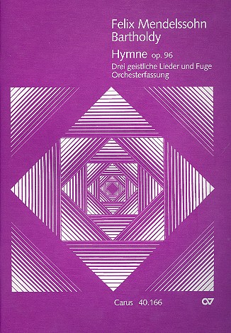 Hymne op.96 &nbsp;&nbsp;für Alt (Mezzosopran) solo, gem Chor und Orchester&nbsp;&nbsp;Partitur (dt/en) mit Faksimiles