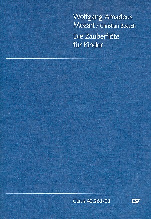 Die Zauberflöte für Kinder&nbsp;&nbsp;für 9 Sänger und Orchester oder&nbsp;&nbsp;Kammerensemble,  Klavierauszug (dt)