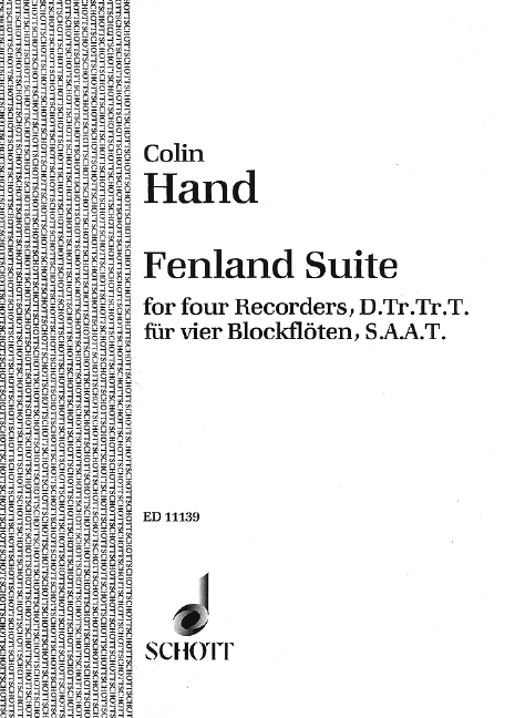 Fenland Suite  für 4 Blockflöten (SAAT)  Partitur und Stimmen