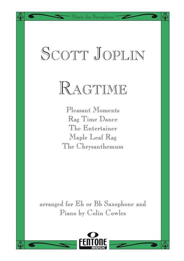 Ragtime  for alto or tenor saxophone and piano  