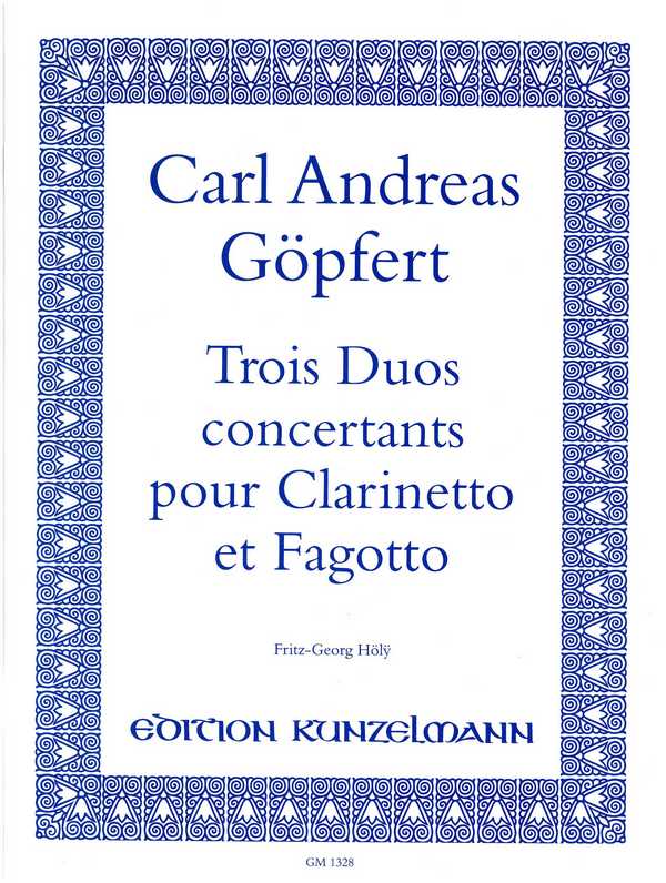 3 Duos concertants  für Klarinette und Fagott  2 Spielpartituren