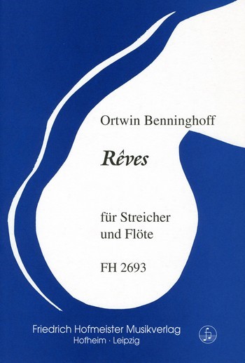 Reves für Flöte, 3 Violinen und Violoncello  Partitur und Stimmen  