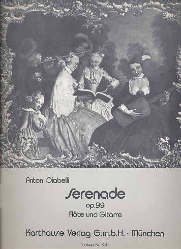 Serenade op.99   für Flöte und Gitarre  Stimmen