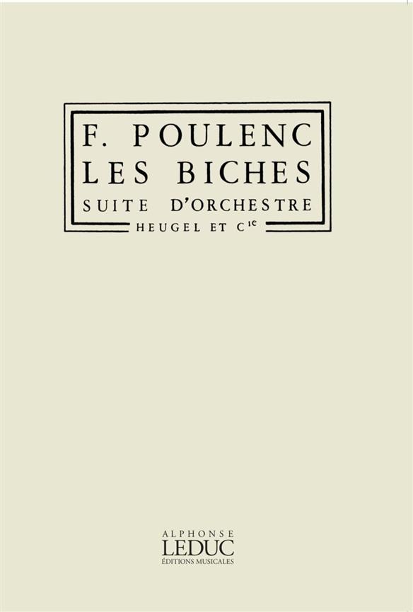 Francis Poulenc - Les biches Suite d'orchestre