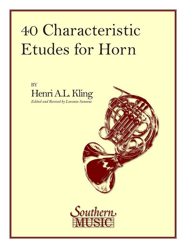 40 characteristic etudes for  french horn  