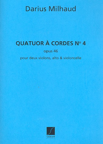 Quatuor à cordes no.4 op.46&nbsp;&nbsp;partition et parties&nbsp;&nbsp;